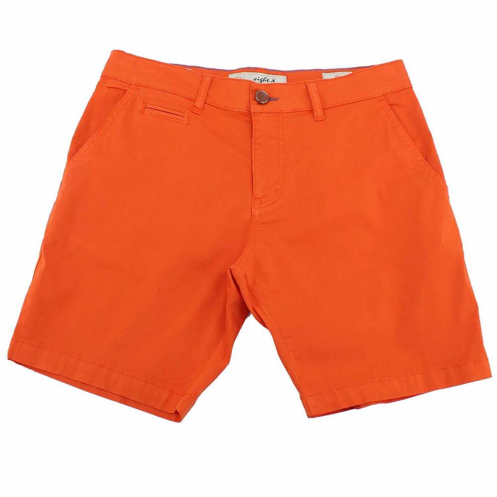 NEW EIGHT X men's chino shorts in orange